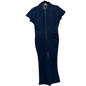 Rue 21 Short-Sleeve Denim Jumpsuit Sz L NWT